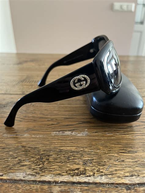 GUCCI Crystal GG Sunglasses GG 2971/S Black 